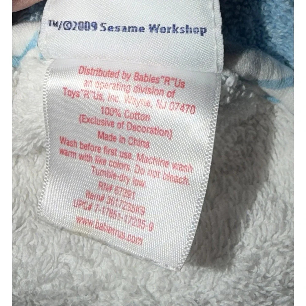 Elmo's World hooded bath towel Sesame Workshop 2009